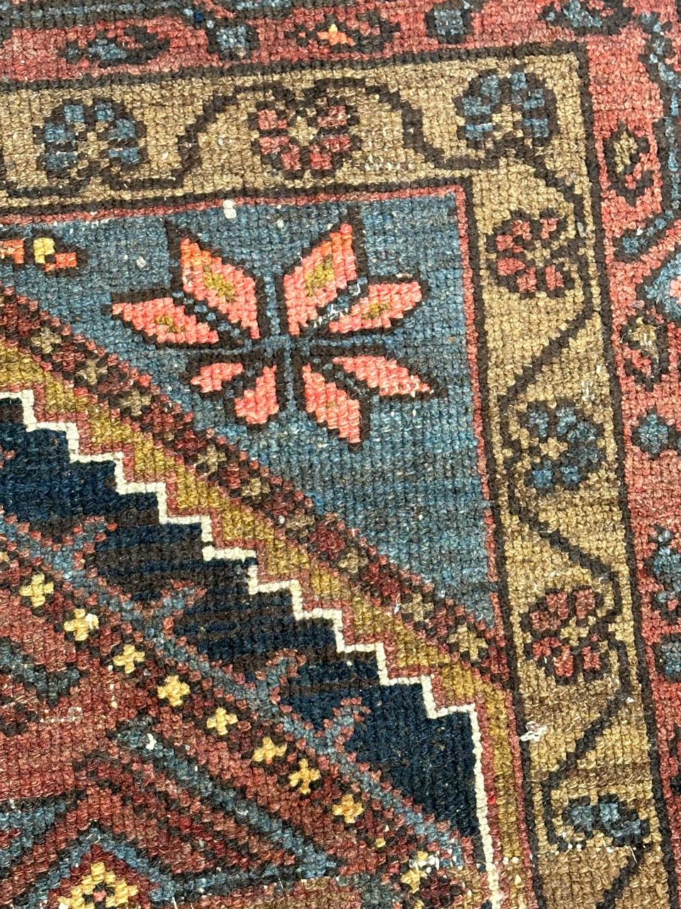 Bobyrug’s mid century tribal Kurdish rug  For Sale 1