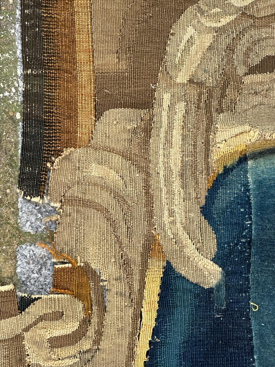 Français Bobyrug's nice 17th century French Aubusson fragment tapestry  en vente