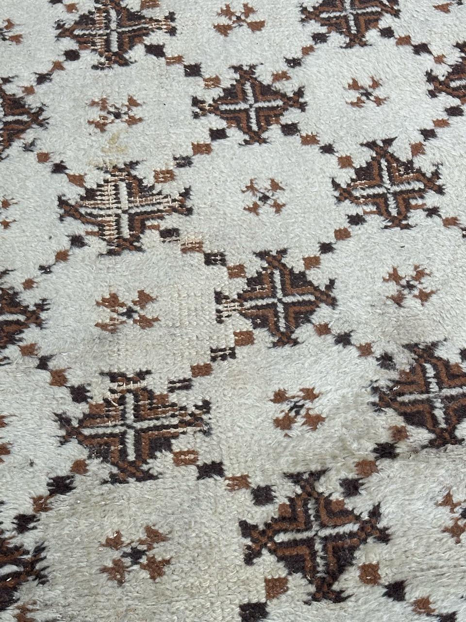 Bobyrug's schöner antiker marokkanischer Teppich im Art Deco Stil  im Angebot 3