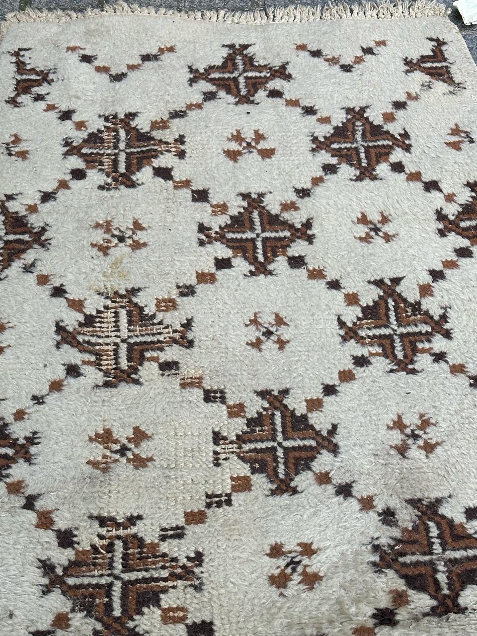 Bobyrug's schöner antiker marokkanischer Teppich im Art Deco Stil  im Angebot 4