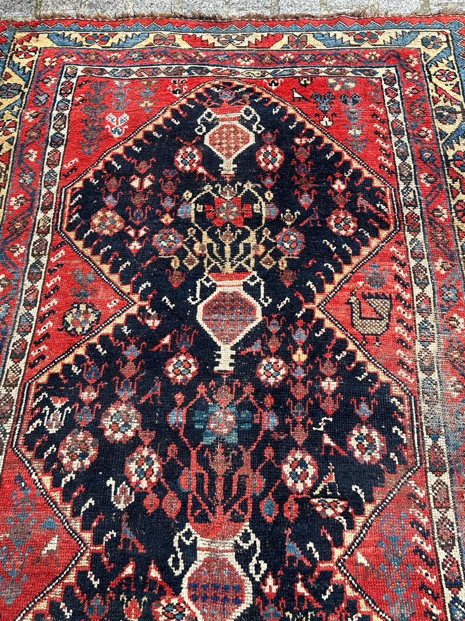 Bobyrug’s nice antique Azerbaijan tribal rug  For Sale 4