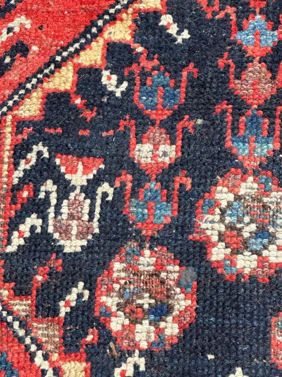 Bobyrug’s nice antique Azerbaijan tribal rug  For Sale 7