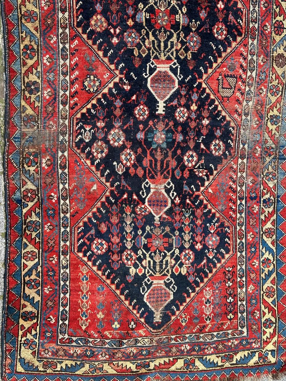 Tribal Bobyrug’s nice antique Azerbaijan tribal rug  For Sale