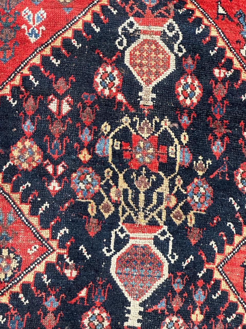 Hand-Knotted Bobyrug’s nice antique Azerbaijan tribal rug  For Sale