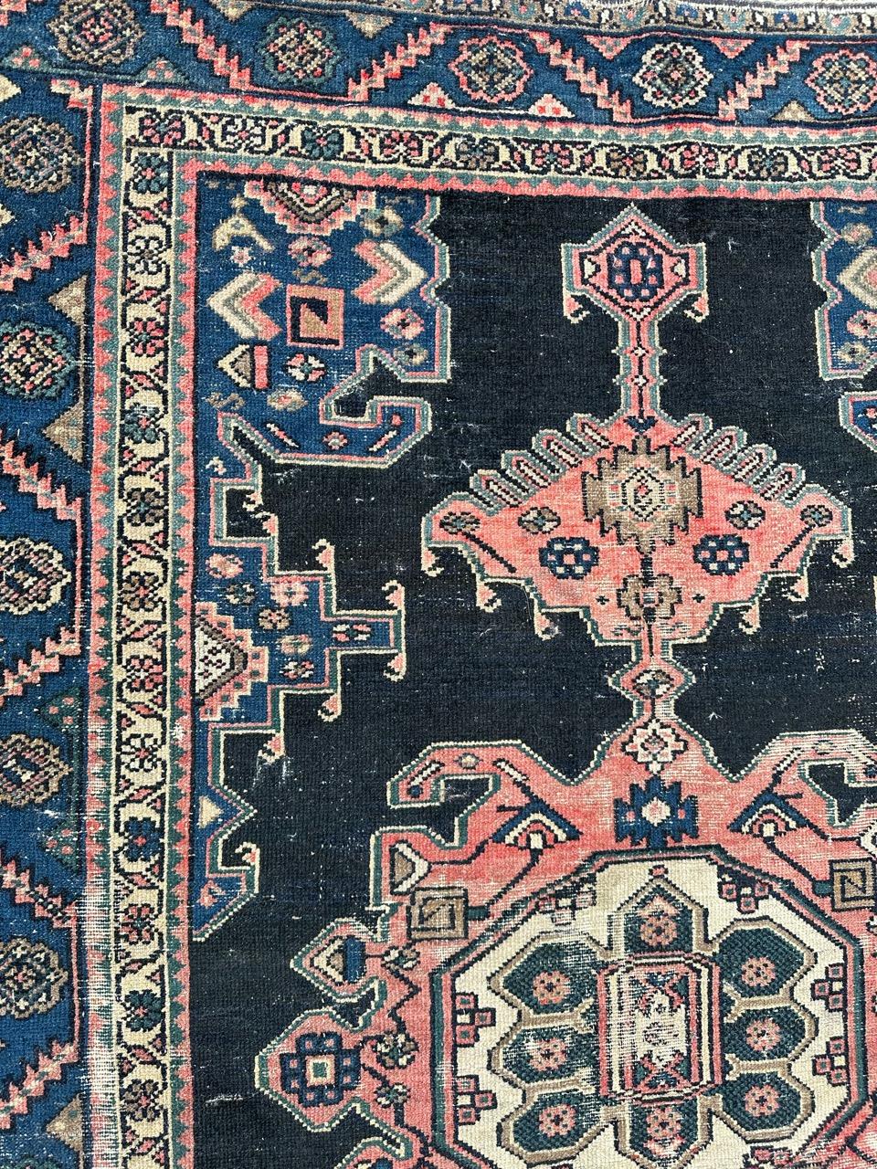 Bobyrug's schöner antiker Hamadan-Teppich im Angebot 1