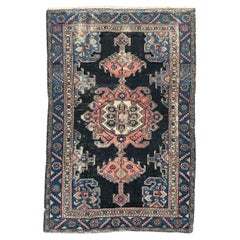 Bobyrug’s nice antique distressed Hamadan rug