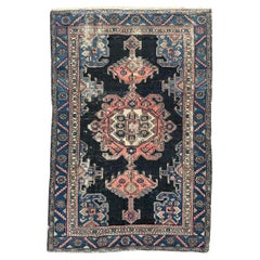 Bobyrug’s nice Antique distressed Hamadan rug 