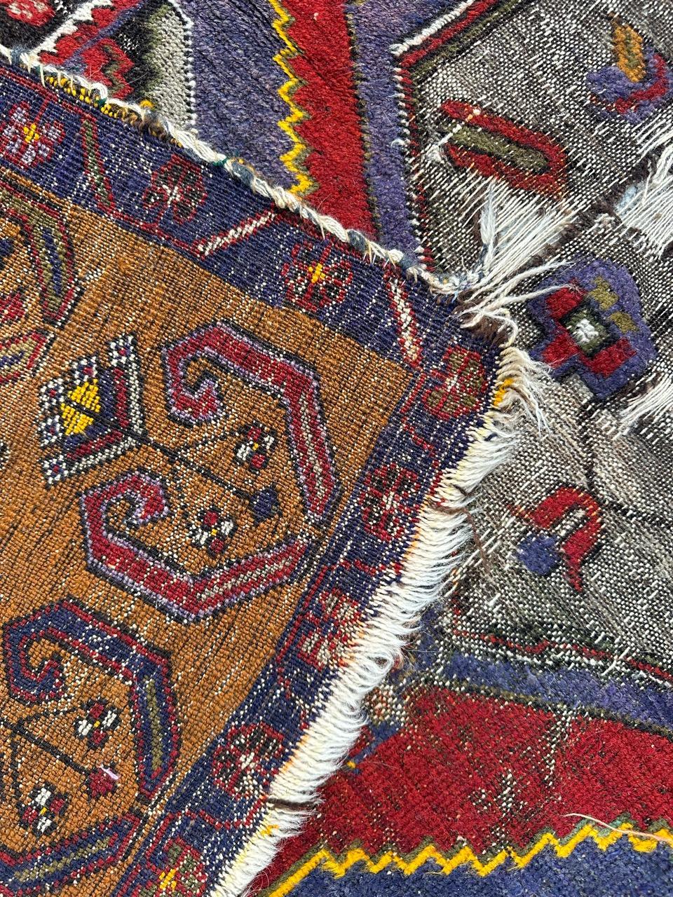 Bobyrug’s nice antique distressed Turkish rug  For Sale 13