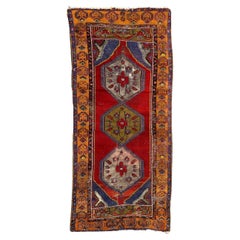 Bobyrug’s nice Used distressed Turkish rug 