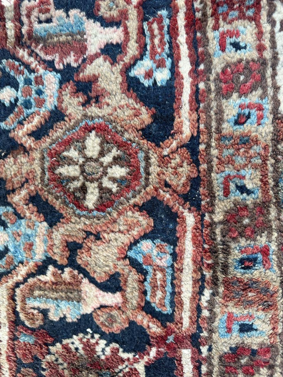 Bobyrug's schöner antiker Heriz-Teppich  im Angebot 5