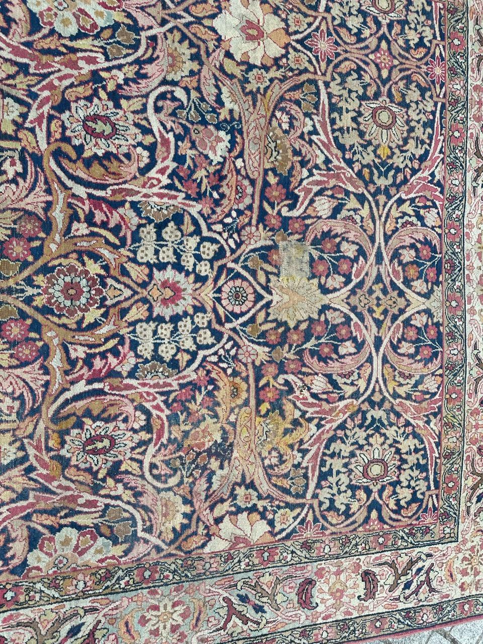  schöner antiker Lavar-Kirman-Teppich  im Angebot 3