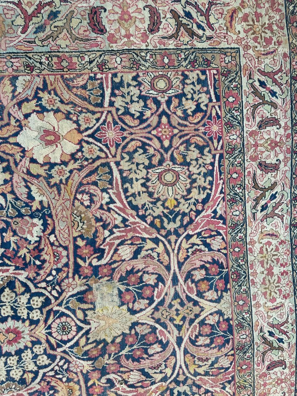  nice antique lavar Kirman rug  For Sale 4