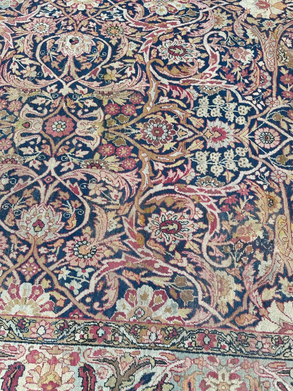  schöner antiker Lavar-Kirman-Teppich  im Angebot 7