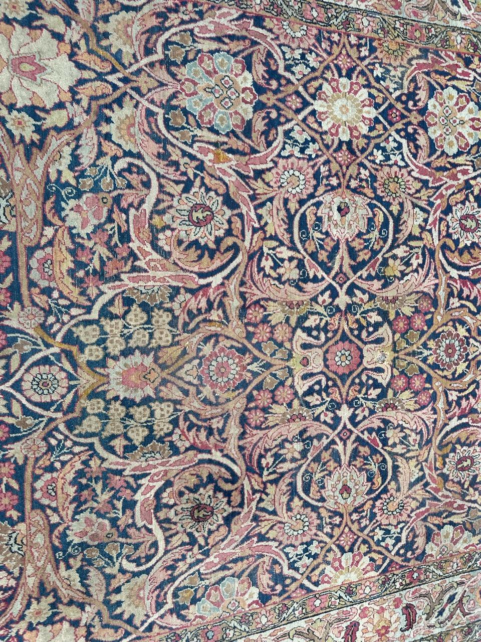  nice antique lavar Kirman rug  For Sale 8