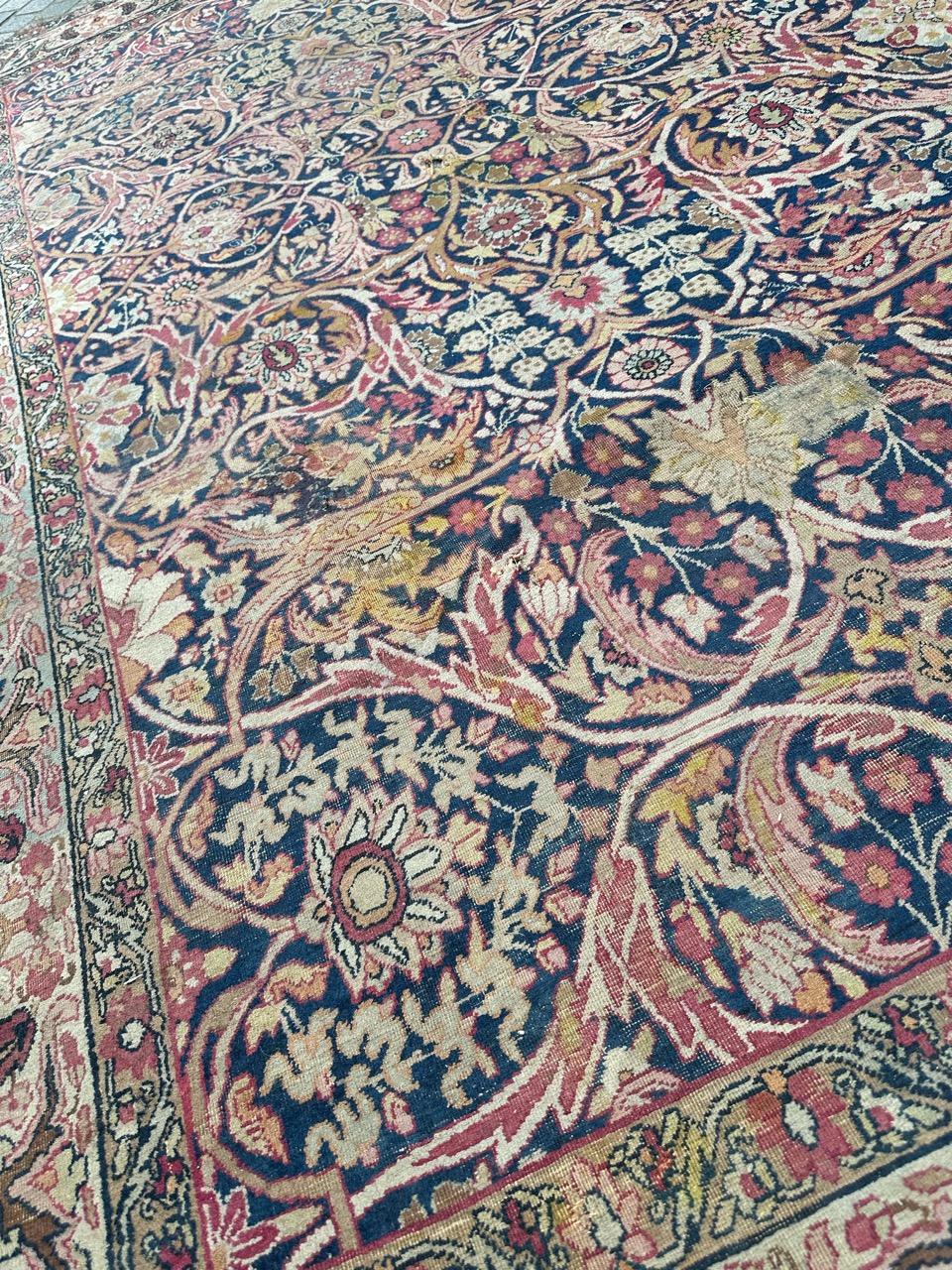  nice antique lavar Kirman rug  For Sale 9