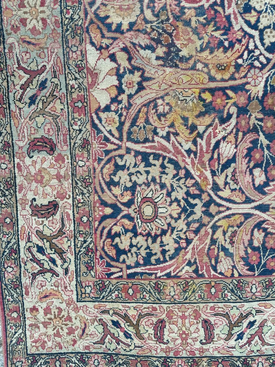  nice antique lavar Kirman rug  For Sale 10