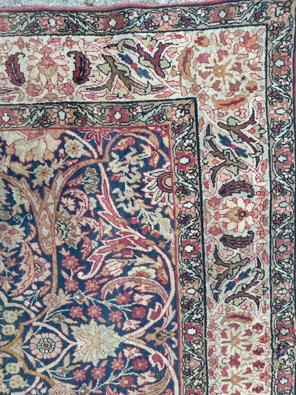  nice antique lavar Kirman rug  For Sale 11