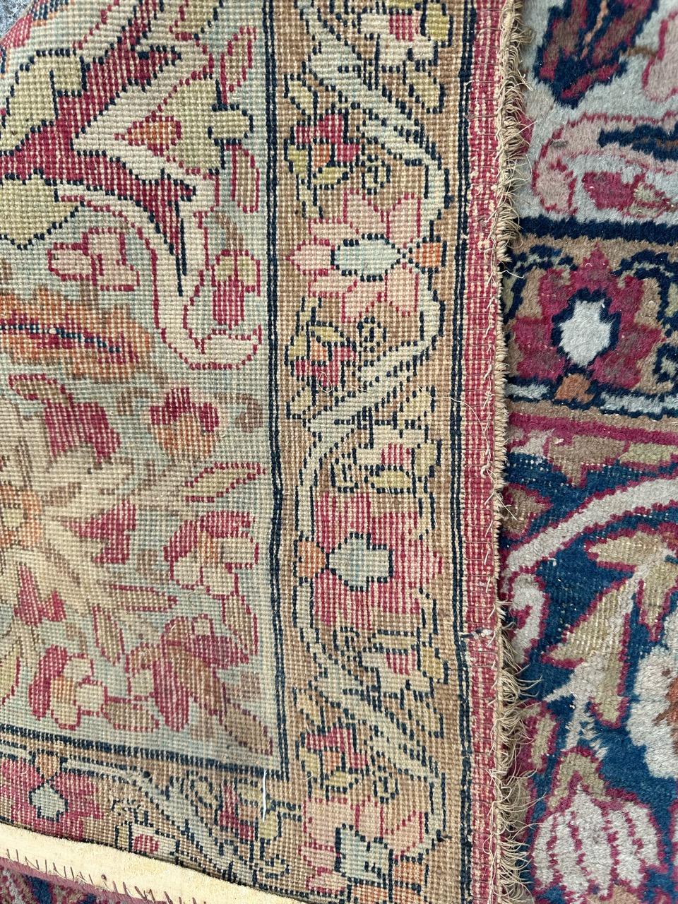  nice antique lavar Kirman rug  For Sale 12