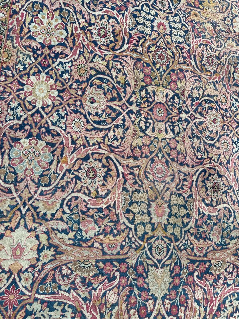  schöner antiker Lavar-Kirman-Teppich  im Angebot 2