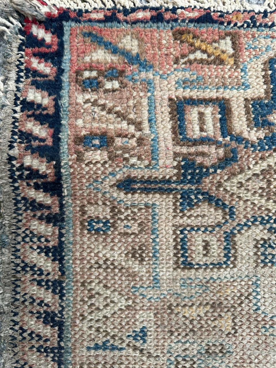Bobyrug’s nice antique little tribal Hamadan rug  For Sale 1
