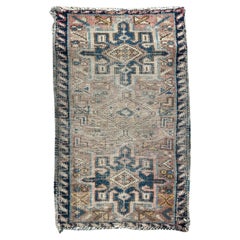 Bobyrug’s nice antique little tribal Hamadan rug 