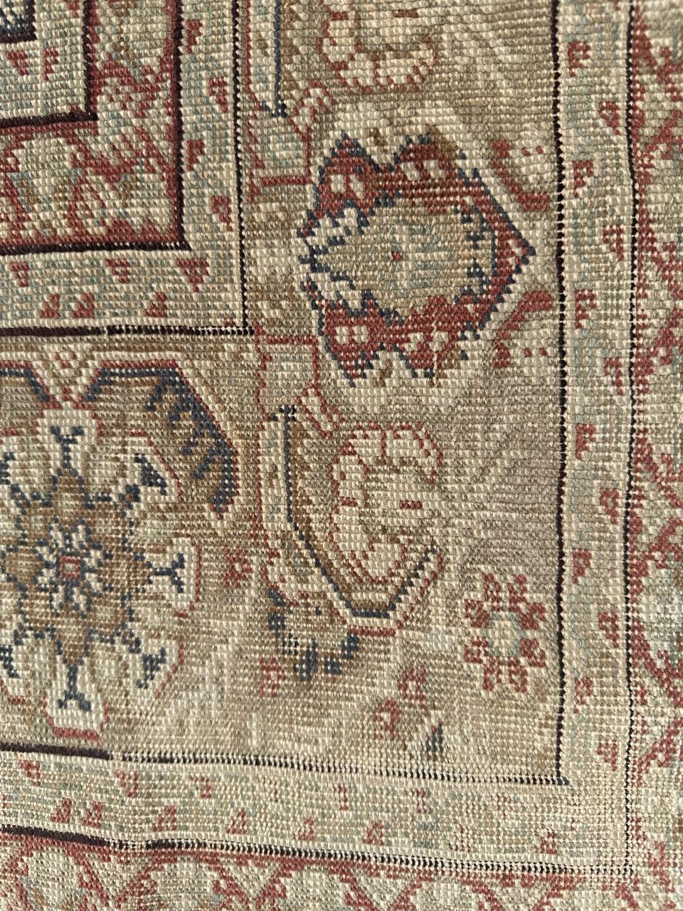 Bobyrug’s nice antique Turkish Ghiordes rug For Sale 5