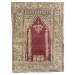 Bobyrug’s nice antique Turkish Ghiordes rug