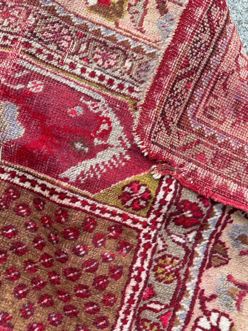 Bobyrug’s nice antique Turkish rug For Sale 8