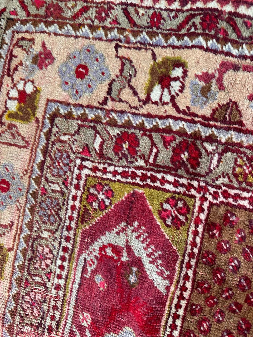 Bobyrug’s nice antique Turkish rug For Sale 2