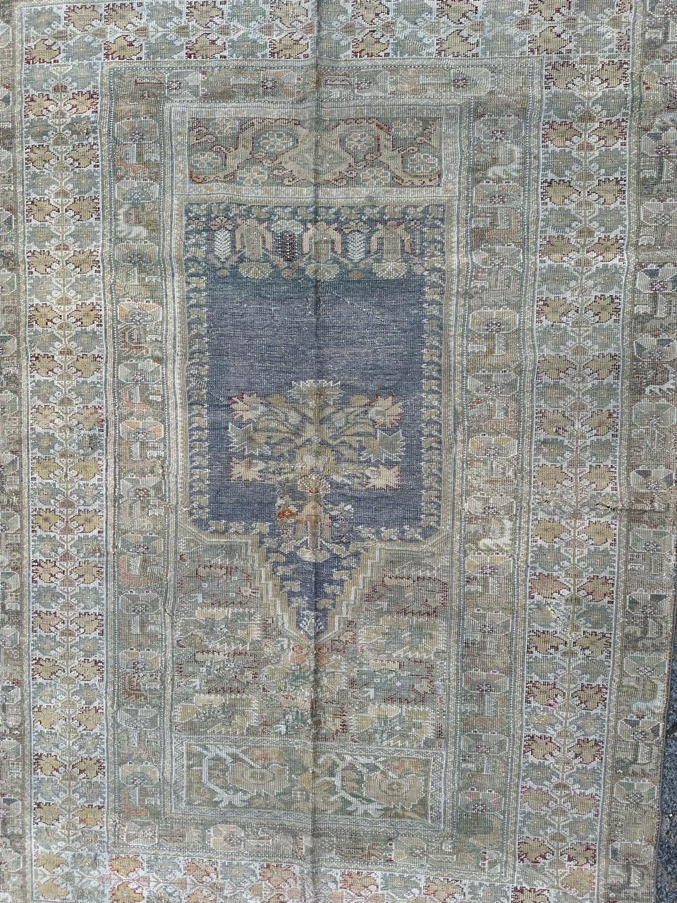 Bobyrugs schöner antiker türkischer Yordes-Teppich aus dem frühen 19.  im Angebot 9