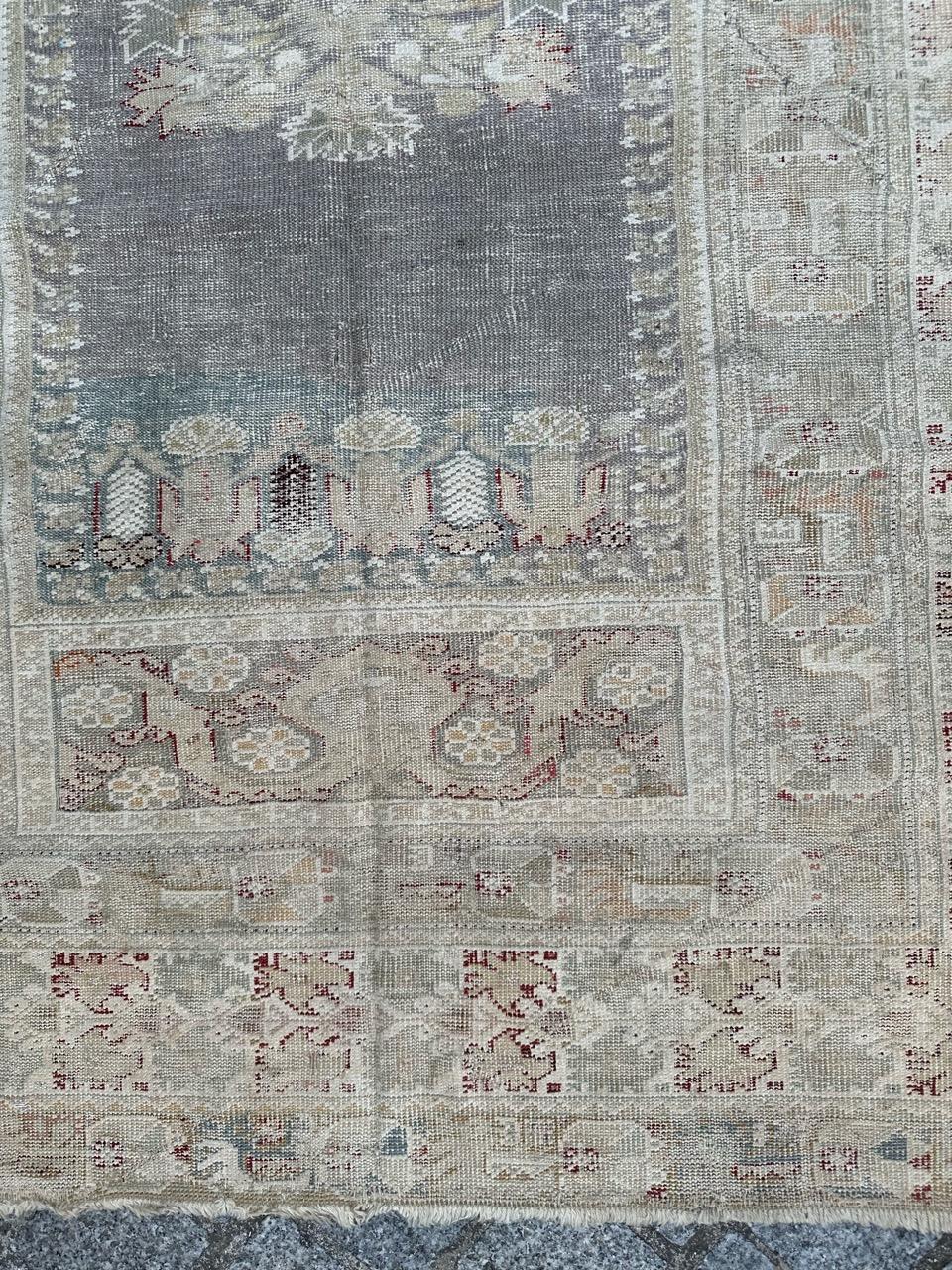 Hand-Knotted Bobyrug’s nice antique Turkish Yordes early 19th century rug  For Sale