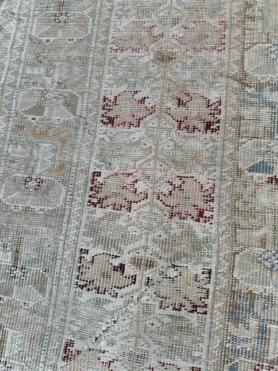 Laine beau tapis antique turc Antiquities du début du 19e siècle  en vente