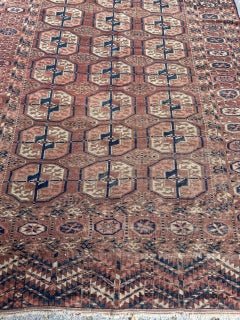 nice antique Turkmen Bokhara rug
