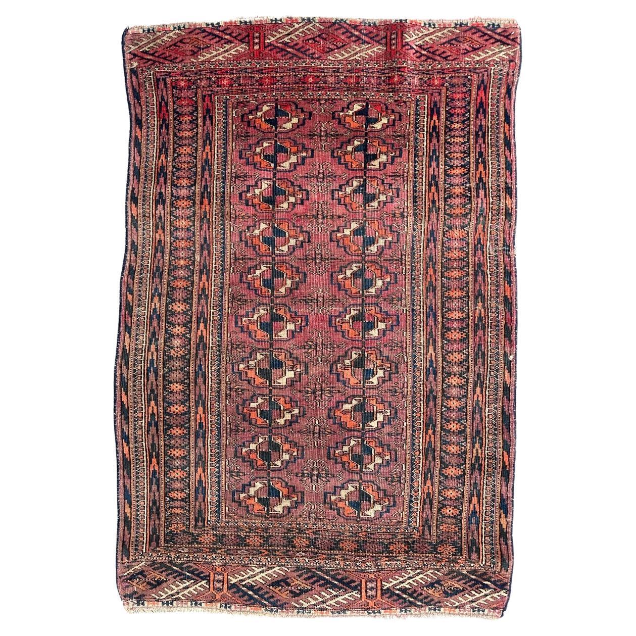 Bobyrug’s nice antique Turkmen Bokhara rug