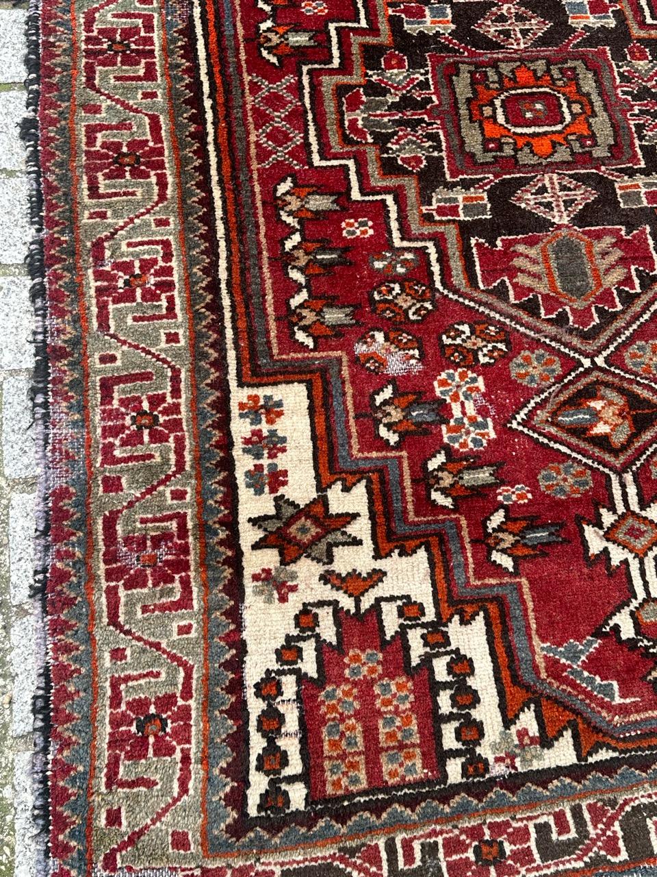 Bobyrugs schöner Hamadan-Teppich aus der Mitte des Jahrhunderts im Angebot 4