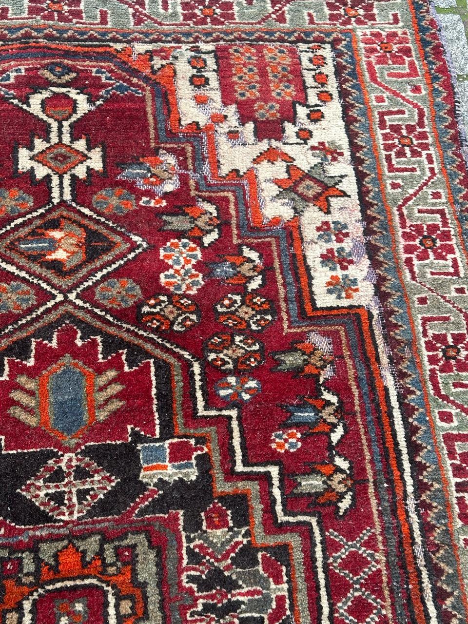 Bobyrugs schöner Hamadan-Teppich aus der Mitte des Jahrhunderts im Angebot 7