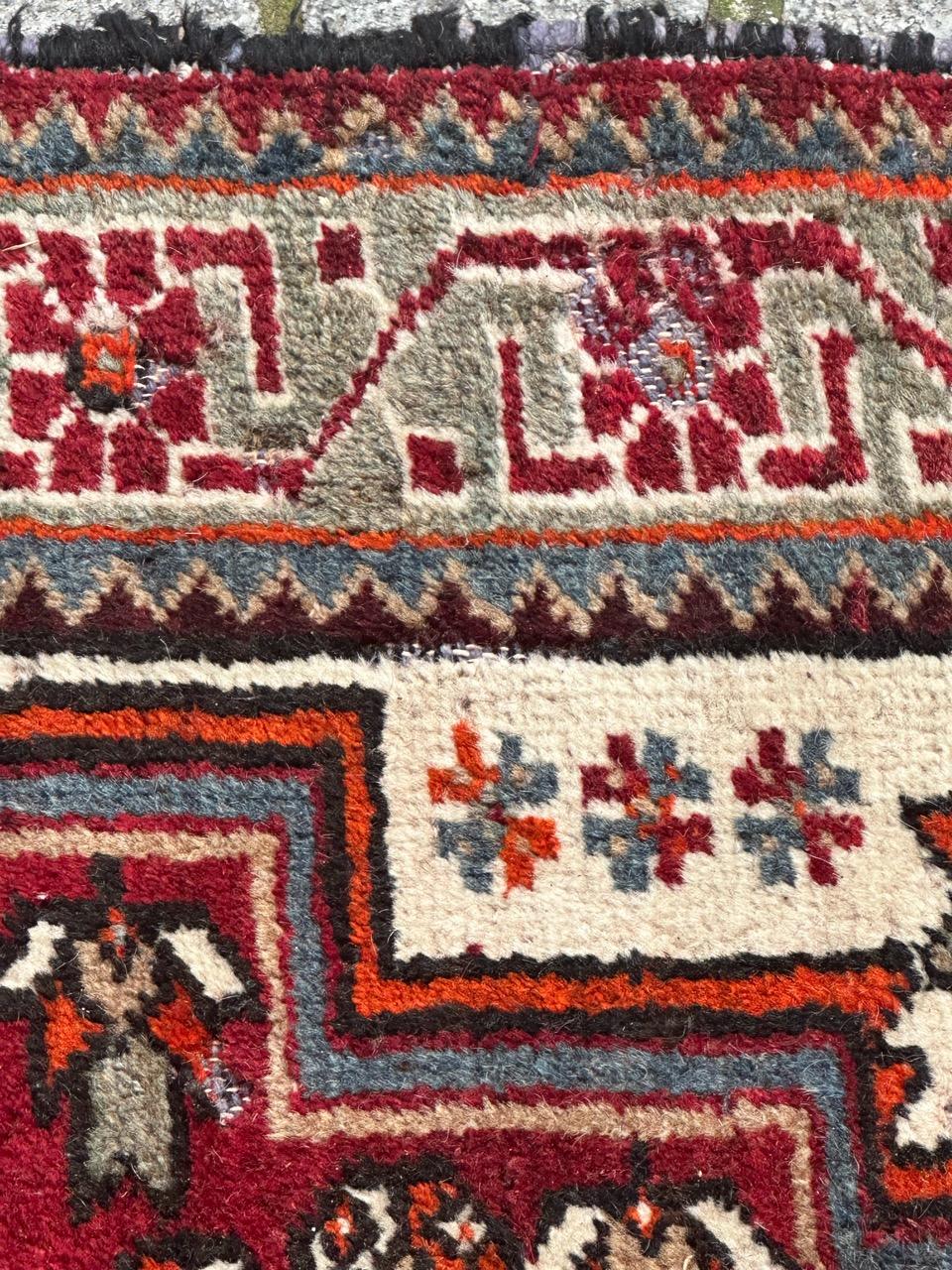 Bobyrugs schöner Hamadan-Teppich aus der Mitte des Jahrhunderts (Handgeknüpft) im Angebot