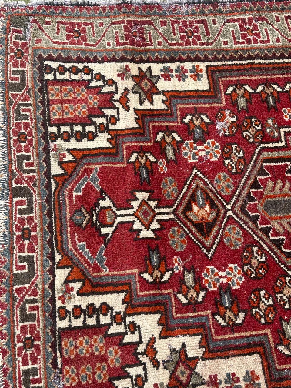 Bobyrugs schöner Hamadan-Teppich aus der Mitte des Jahrhunderts im Angebot 1