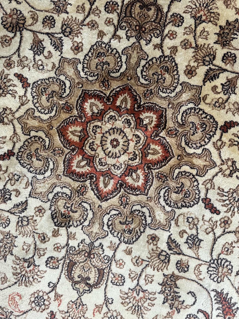 Nice fine Sino Persian silk rug For Sale 3