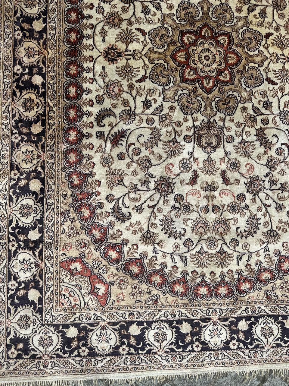 Tabriz Nice fine Sino Persian silk rug For Sale