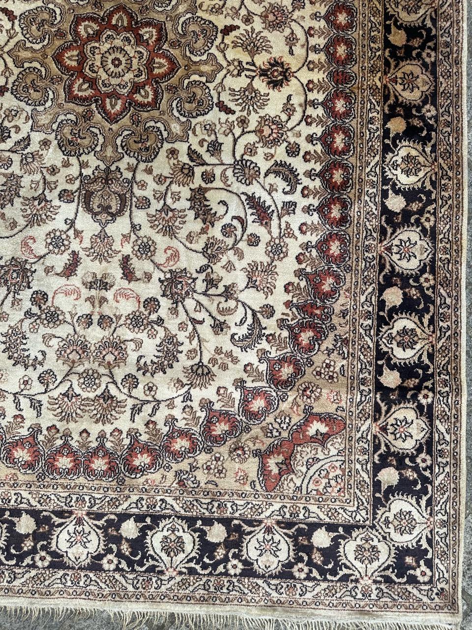 Chinese Nice fine Sino Persian silk rug For Sale