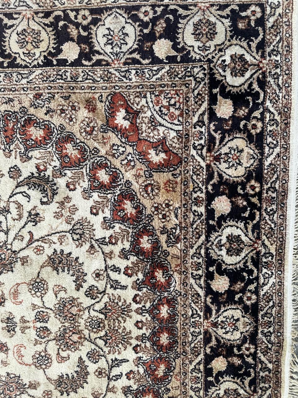 20th Century Nice fine Sino Persian silk rug For Sale