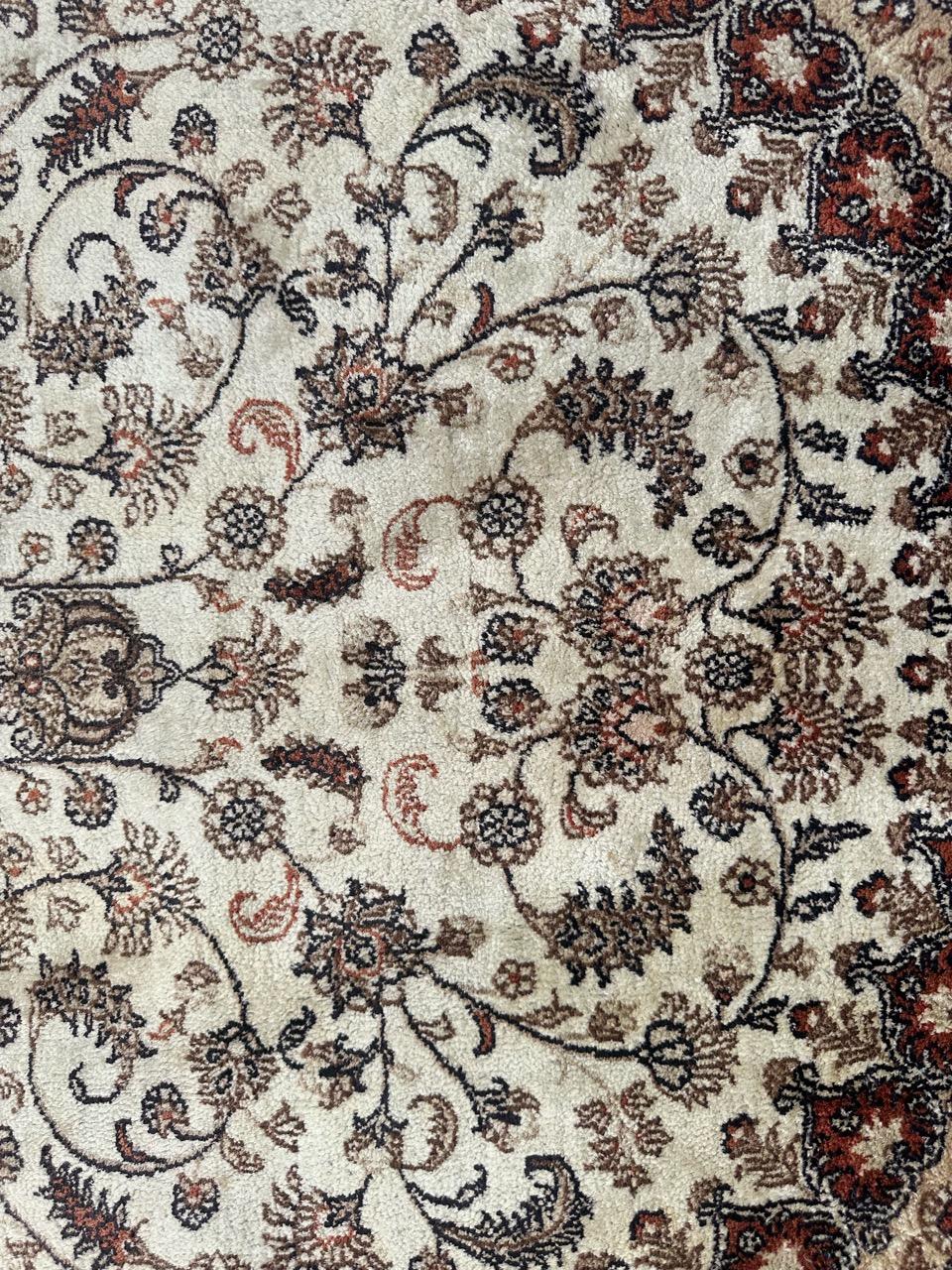 Nice fine Sino Persian silk rug For Sale 1