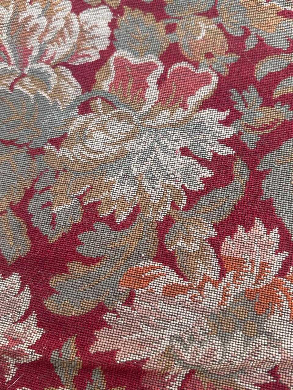 Schöner französischer Jacquard-Wandteppichvorhang im Aubusson-Stil im Angebot 3