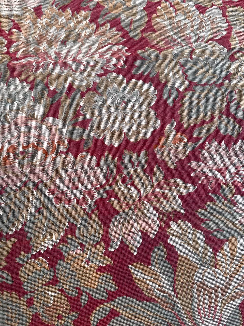Schöner französischer Jacquard-Wandteppichvorhang im Aubusson-Stil im Angebot 5