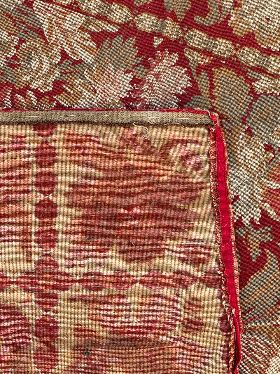 Schöner französischer Jacquard-Wandteppichvorhang im Aubusson-Stil im Angebot 9