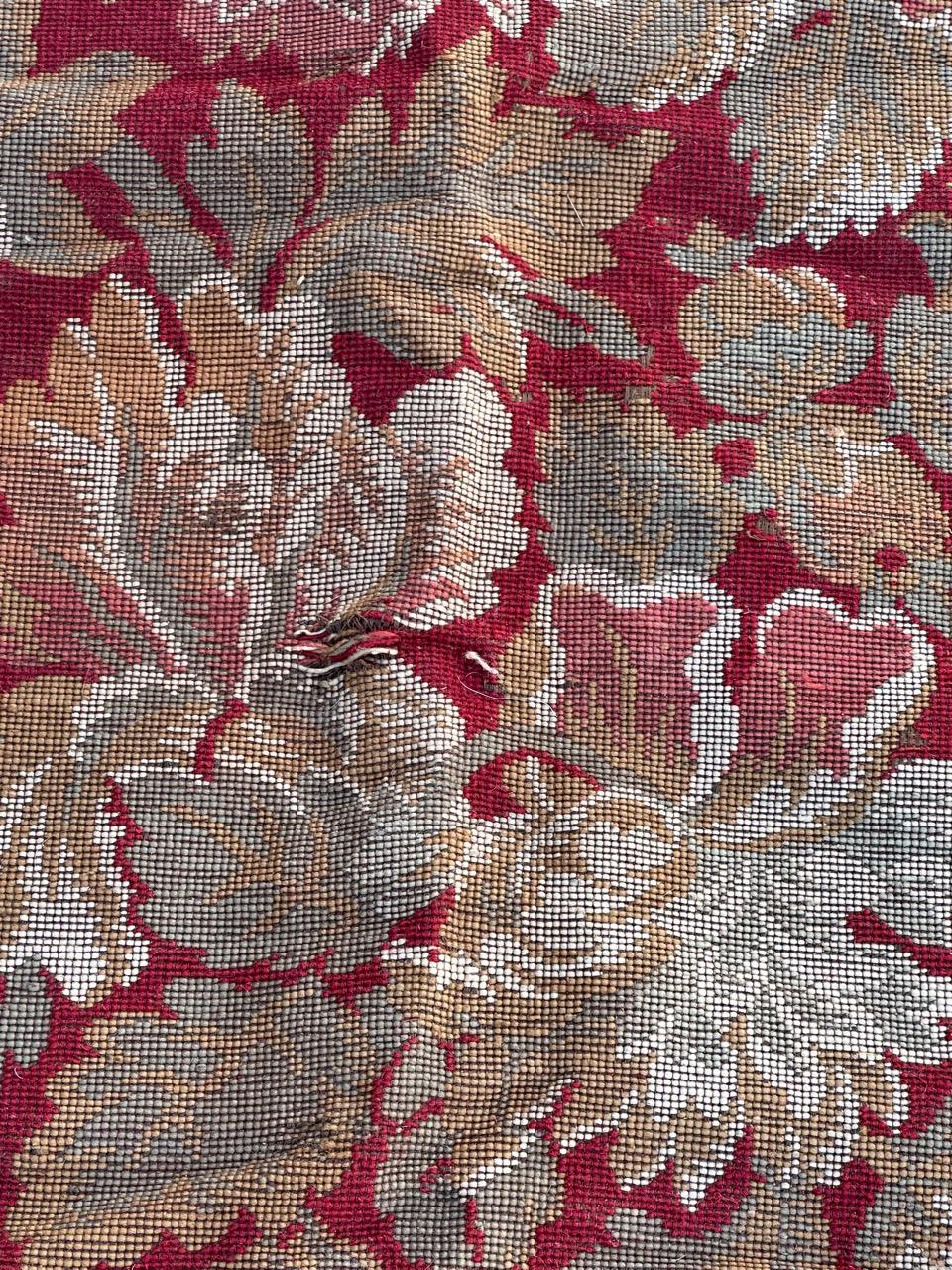 Schöner französischer Jacquard-Wandteppichvorhang im Aubusson-Stil im Angebot 10