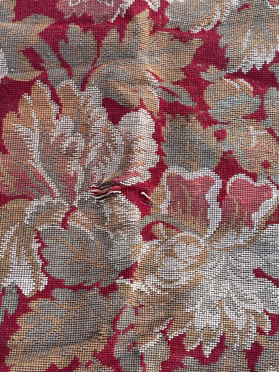 Schöner französischer Jacquard-Wandteppichvorhang im Aubusson-Stil im Angebot 11