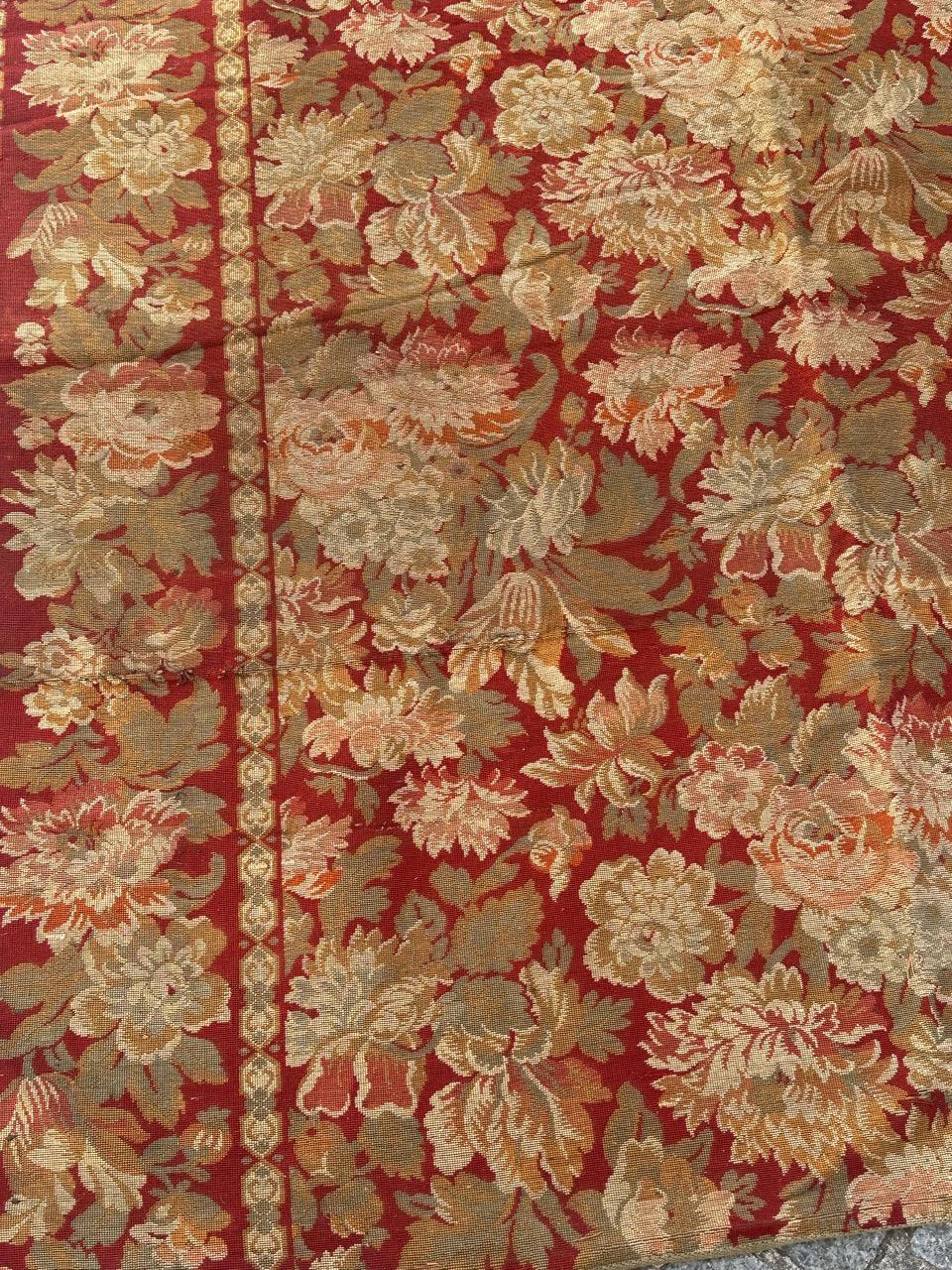 Schöner französischer Jacquard-Wandteppichvorhang im Aubusson-Stil (Französisch) im Angebot