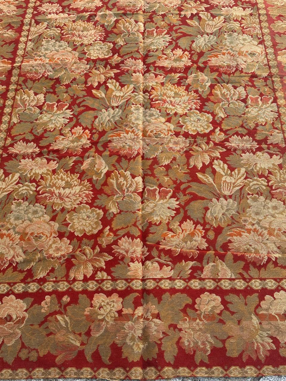 Schöner französischer Jacquard-Wandteppichvorhang im Aubusson-Stil im Zustand „Gut“ im Angebot in Saint Ouen, FR